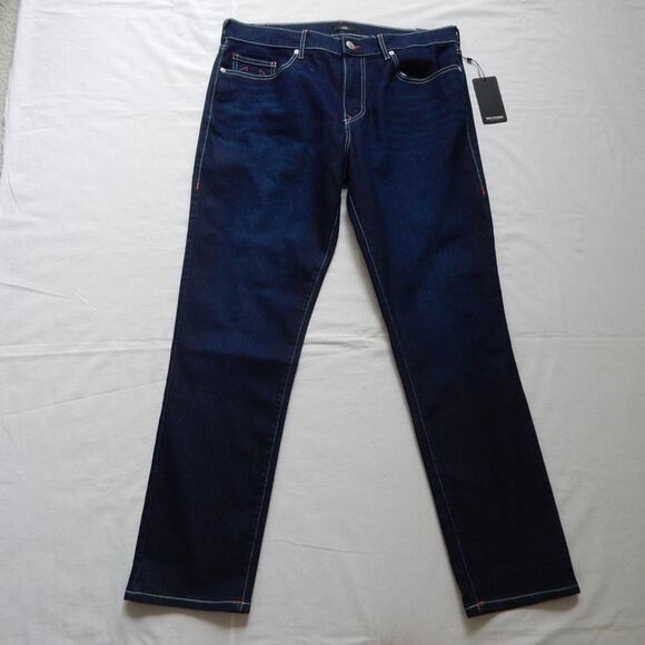NWT True Religion Men’s GENO Relaxed SN Slim No Flap Dark Wash Jeans Size 36x32 - Picture 5 of 9